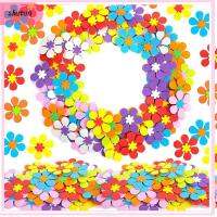 SHUTUN 160 PCS สติกเกอร์โฟม สติกเกอร์ดอกไม้โฟม สติกเกอร์ดอกไม้เล็กๆ ผนังบ้านบ้าน ดอกไม้โฟม งานฝีมือสำหรับวันแม่