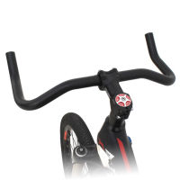 25.4มม. 390มม. Bullhorn Handlebar สำหรับ Fixed Gear Mountain Road Bike Cycling Parts