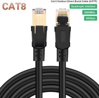 1M 2M Cat 8 Ethernet Cable RJ45 8P8C Network Cable 2000Mhz High Speed Patch 25 40 Gbps Lan Cable For Portable Router