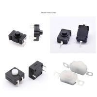 ‘；【。 10 PCS DC 30V 1A Latching Push Button Switch Torch Flashlight Mini On/Off Self-Lock Micro Switch One Open One Close