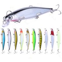 [HUYE Outdoor Store] Tsurinoya Minnow,เหยื่อตกปลาแบบแขวนขนาด11ซม. เหยื่อปลอมแบบแข็งตะขอสามชั้นลิ้นสั้น