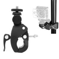 For DJI Action 2 Bike Bicycle Motorcycle Handlebar Clamp Mount Tripod Adapter Mount For GoPro Hero 10 9 8 7 Insta360 One R X X2