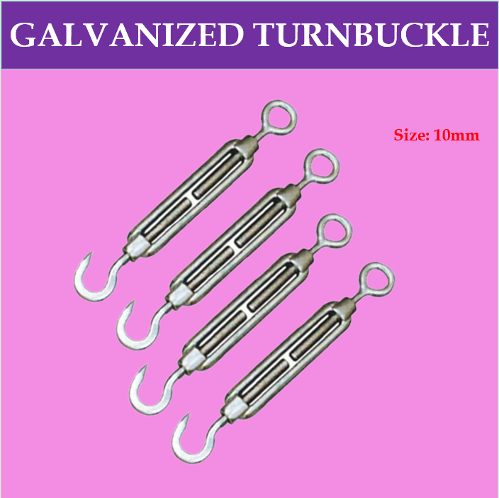 Lifting Equipment GI TURN BUCKLE 3/8" ( M 10 ) HOOK AND EYE TURNBUCKLE