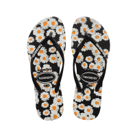 Havaianas รองเท้าแตะผู้หญิง Slim Daisy Flip Flops - White/Black 41478870128WTBK( รองเท้าผู้หญิง)