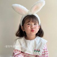 ₪ Childrens plush bunny ears headband girls internet celebrity hairpin headdress cute baby hair