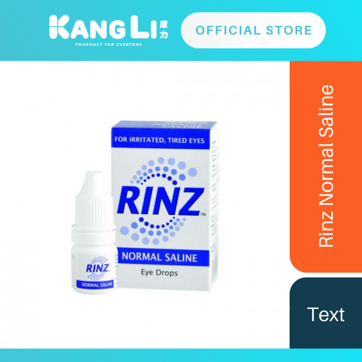 Rinz Normal Saline Eye Drops 5ml Exp 6 2023 Lazada