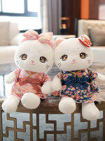 Kawaii แต่งตัวแมวของเล่นตุ๊กตายัดไส้สัตว์สไตล์ญี่ปุ่นแมวตุ๊กตาในกิโมโน Plushies เอาใจของเล่นของขวัญสำหรับเด็กสาวหวาน