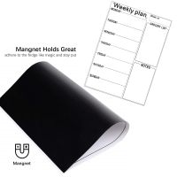 A4 Magnetic Weekly Plan Board Grocery List Dry-Erase White Board Fridge Sticker Notepad Planner Sheet Magnetic Marker Pen Eraser