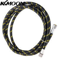 KKmoon สายเป่าลมไนลอนถักมืออาชีพพร้อมมาตรฐานขนาด1/8 "* 1.8ม. (5.9ft) ที่ปลายด้านหนึ่งและ1/8in