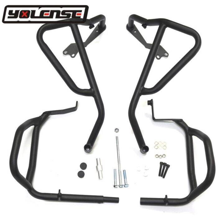 Motorcycle Upper Lower Engine Bumper Guard Crash Bars Frame Falling