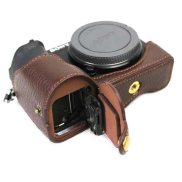 Handwork Photo Camera Genuine PU Leather Cowhe Bag Body Case For SONY