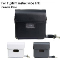 เคสคริสตัลสำหรับ Fujifilm Instax Link Wide Printer Camera Case ซองหนัง PU พร้อมสายคล้องไหล่กระเป๋ากล้องวินเทจ