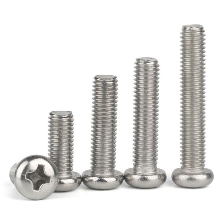 10-50-m2-m2-5-m3-m3-5-m4-m5-m6-m8-a2-304-stainless-steel-cross-round-phillips-pan-head-screw-bolt-dia-2-3-4-5-8mm-length-3-100mm