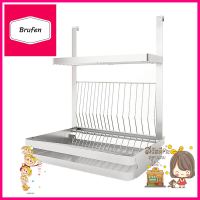 ชั้นแขวนสเตนเลสวางจานชามและแก้ว KECH PANELSTAINLESS STEEL HANGING SHELF FOR UTENSIL KECH PANEL **หมดแล้วหมดเลย**