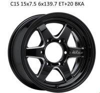 ล้อแม็กใหม่ - C1S - งาน 75WHEEL - ขอบ15 x 7.5 x 6รู139 - ET20/20 - สีดำ - ส่งฟรี Kerry Express - รบกวนสอบถามทางแชทก่อนคลิกสั่งซื้อ