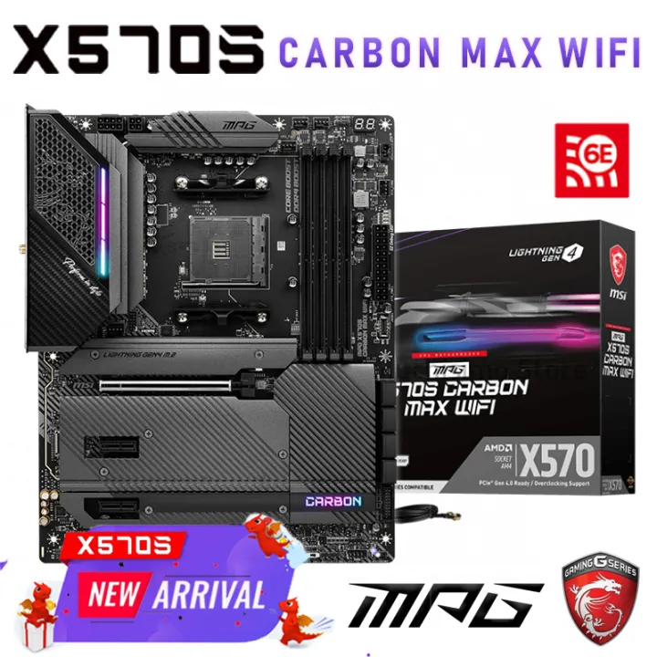 AM4 MSI MPG X570S CARBON MAX WIFI Gaming Motherboard R9 R7 R5 5900X 5950X AMD Ryzen CPU DDR4 AMD