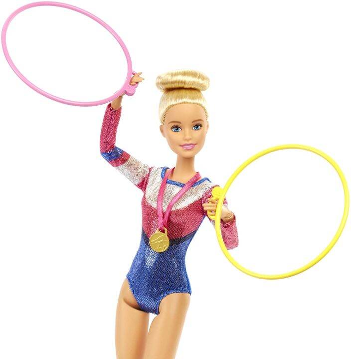 original-barbie-gymnastics-balance-beam-barbie-doll-for-girls-accessories-with-twirling-kid-toys-for-children-sports-bjd-playset