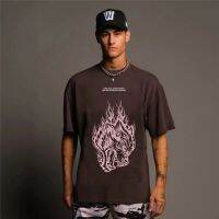 2023NewDARC กีฬา240G Thicken หลวมผ้าฝ้าย100% O-Neck Men Tshirt Cal Designs หมาป่าแขนสั้น Mens T เสื้อ Oversize 3XL