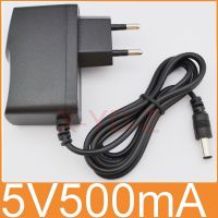 1PCS 5V500mA New AC 100V-240V Converter Adapter DC 5V 0.5A 500mA Power Supply EU Plug DC 5.5mm x 2.1mm