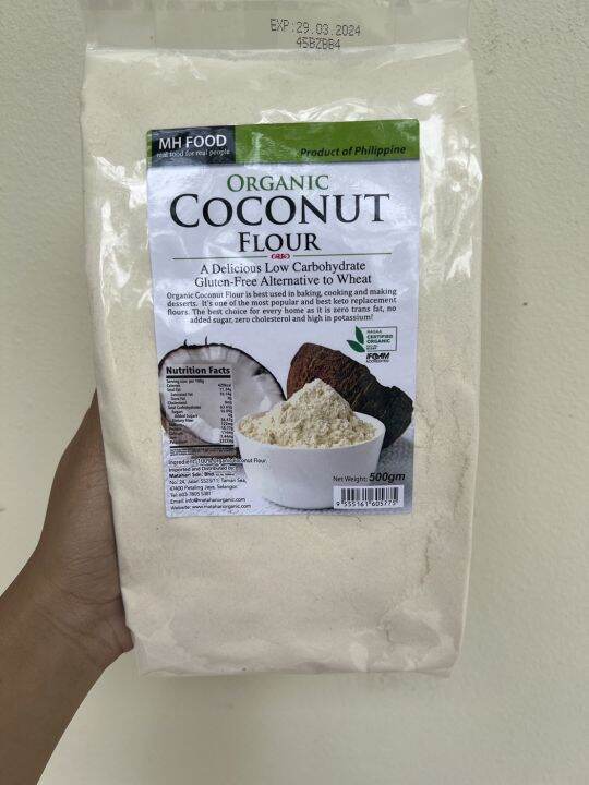 organic-coconut-flour-แป้งมะพร้าว-แท้100-ขนาด500g-แป้งจากมะพร้าวคีโต-แป้งคีโต-คีโตทานได้-จากประเทศฟิลิฟปินส์-คีโต