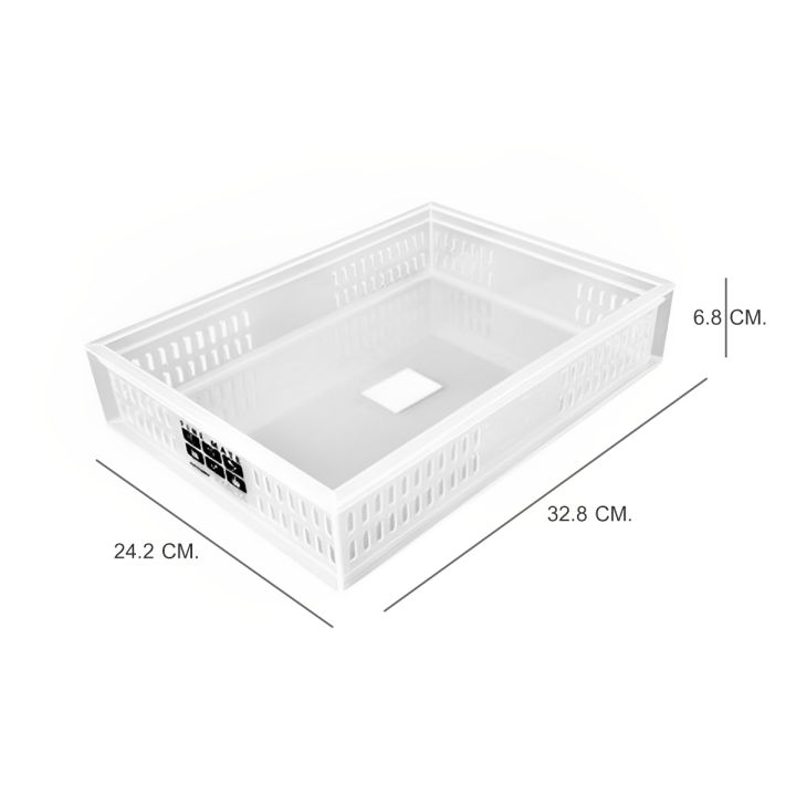 ถาดเอกสาร-a4-พลาสติกใส-กล่องเอกสาร-ชั้นเอกสาร-ถาดเก็บของอเนกประสงค์-วางซ้อนกันได้-แบรนด์-keyway-รุ่น-dt-01