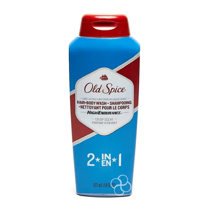 Old Spice High Endurance Crisp Scent 2in1 Hair & Body Wash 532ml 