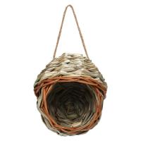 Bird Shelter Hand Woven Reed Bird Nest Backyard Birding and Wildlife Window Bird House Hummingbird Houses for Nesting for Garden Window Outdoor Home gorgeous