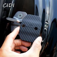 ✇﹍ Carbon Fiber Style Car Door Lock Protection Covers 4pcs For BMW X5 F15 X6 F16 2014-18 Door Look Decoration Shell