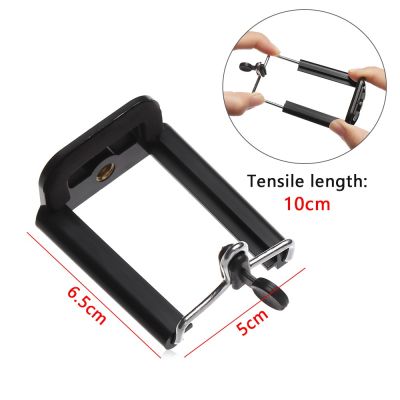 MIHAN 1pcs High Quality Selfie Stick Holder Fashion Mount Adapter Mobile Phone Clip Portable Universal Flexible Tripod Stand Accessories Camera Holder Plastic Tripod Stand