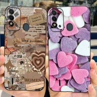 เคสซิลิโคนนิ่มแบบ P37/วิสัยทัศน์2S /Itel P651L ลายน่ารักเคสโทรศัพท์เจลลี่ Itel P37 P 37 Vision2S สีดำ TPU