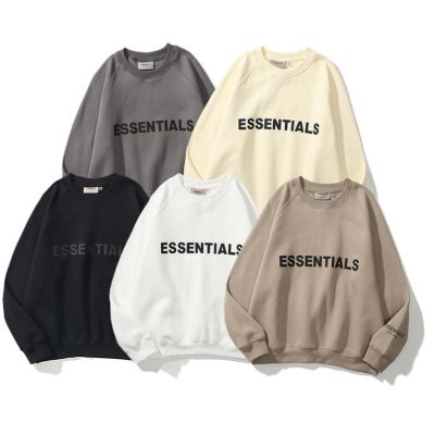 essentials Fashion printed cotton unisex round neck sweater