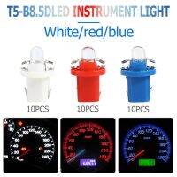 (Premium car)10Pcs T5 B8.5D LED รถ Auto Dashboard Instrument หลอดไฟ