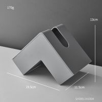 Modern Abstract Right Angle Tissue Box Nordic Home Decoration Desktop Napkin Paper Table Decor Case Living Kitchen Home Storage