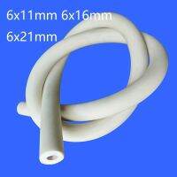 6x11mm 6x16mm 6x21mm 6mm inner diameter Glaze suck rubber vacuum tube white vacuum hose vacuo pipe