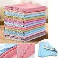 2/5/10 Kitchen Dish Cleaning Towel Anti-Grease hand Wiping Rags Efficient Fish Scale Wipe Cloth Cleaning Home Washing Dishcloth Dish Cloth  Towels