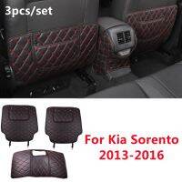 Sorento Kia เบาะนั่งด้านหลังรถหนัง PU,2013-14-15-2016แผ่นรองที่วางแขนกันสกปรก