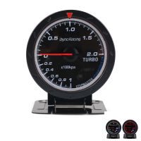 Dynoracing 60MM Racing Car Turbo Boost Gauge Lighting BAR Black Face Auto Turbo Boost Gauge TT101467