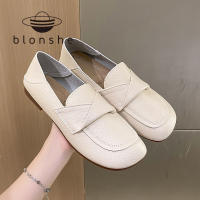 Blonshe รองเท้าส้นเตี้ยลำลองสำหรับผู้หญิง,รองเท้าเกาหลีวินเทจชุดผ้าป่านรองเท้าวินเทจรองเท้าแตะเชือกสานสตรีรองเท้าผ้าใบ INS 092330ใหม่