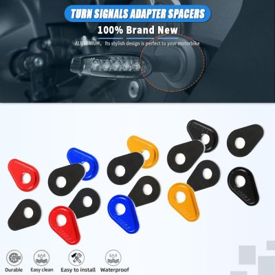 ☜Yamaha YZF R25 2014-2022 2015 2016อะแดปเตอร์รถจักรยานยนต์2018 2017สำหรับสัญญาณเลี้ยวไฟเลี้ยวด้านหน้าแผ่นติดอลูมิเนียม