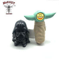 พร้อมส่ง เครื่องบดสมุนไพร ที่บดสมุนไพร Funny Black Warrior Herb Grinder with Friend Baby Yoda Figure Model Toy