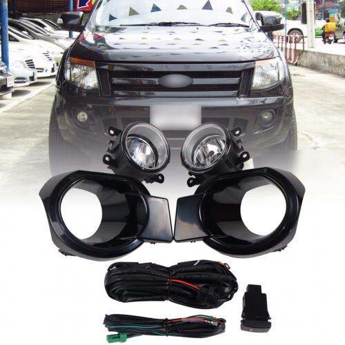 ไฟตัดหมอก-ไฟสปอร์ตไลท์-รุ่น-ฟอร์ด-เรนเจอร์-ford-ranger-px-ปี-2012-2014-พร้อมครอบ-สีดำเงา-และชุดสายไฟ-1-ชุด