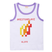 Prestonplayz เสื้อกล้ามเด็กชายสาวฤดูร้อนเสื้อยืดแขนกุดฤดูร้อนเด็กเสื้อกั๊กเหงื่อ-ดูดซับ Top เสื้อผ้าเด็ก8359เสื้อผ้าเด็กผ้าฝ้ายเสื้อลำลอง