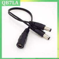 CCTV Security Camera 1DC Female To 2 Male plug Power Cord Adapter Connector Cable Jack Splitter For RGB Controller LED Strip QB7LA