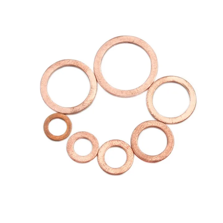 100pcs-set-m4-m14-assorted-copper-washer-gasket-set-flat-ring-seal-assortment-kit-with-box-for-hardware-accessories