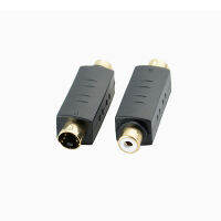 4 PIN S-VIDEOชายทีวีRCA AVปลั๊กตัวเมียสายMถึงF Pin Sอะแดปเตอร์วิดีโอ