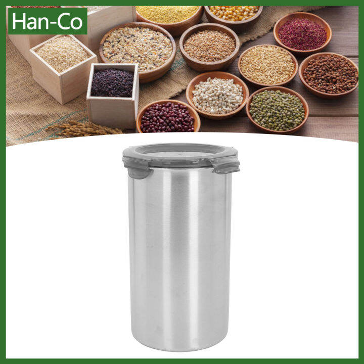 [HanCo] Storage Canister 1400ml Food Storage Container Stainless Steel