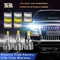 XR Led Car Bulb 1 Lamp 3 Color Temperature 3000K4300K6000K 36000LM 72W Canbus H1 H7 H11 9005 Hb3 9006 hb4 12V H8 Led Fog Lamp( Bulbs  LEDs  HIDs