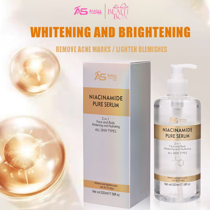 Ashley Shine NIACINAMIDE Pure Serum Face and Body Moisturizes Whitening ...