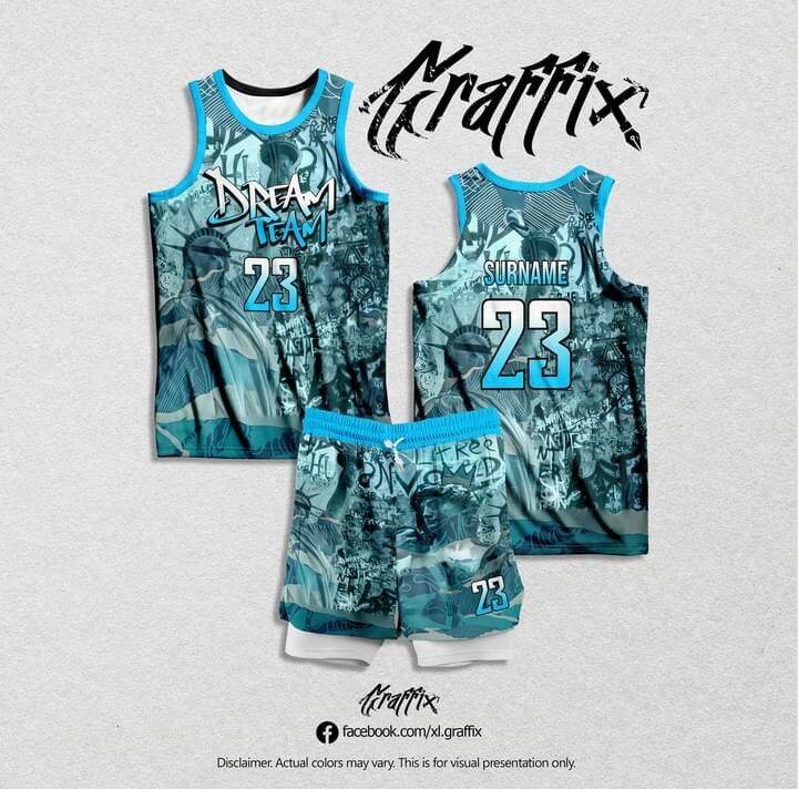 DREAM TEAM 01 BASKETBALL JERSEY FULL SUBLIMATION HIGH QUALITY FABRICS