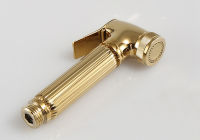 gold Toilet Bidet sprayer Angle Copper Single Cold Bathroom Toilet Shower Blow-fed gold Spray Nozzle Bidet Faucet